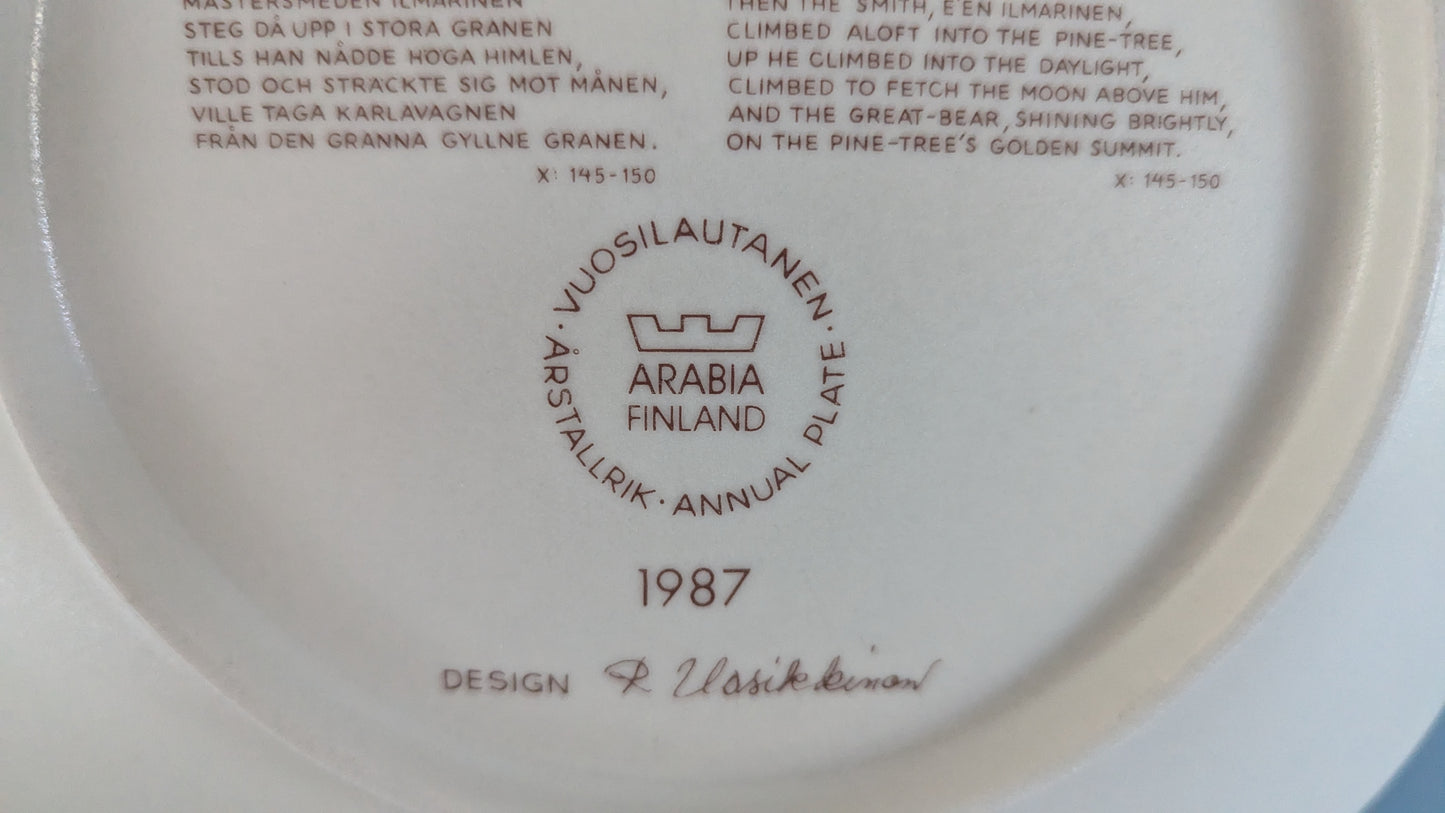 Arabia Kalevala Vuosilautanen 1987 (Raija Uosikkinen)