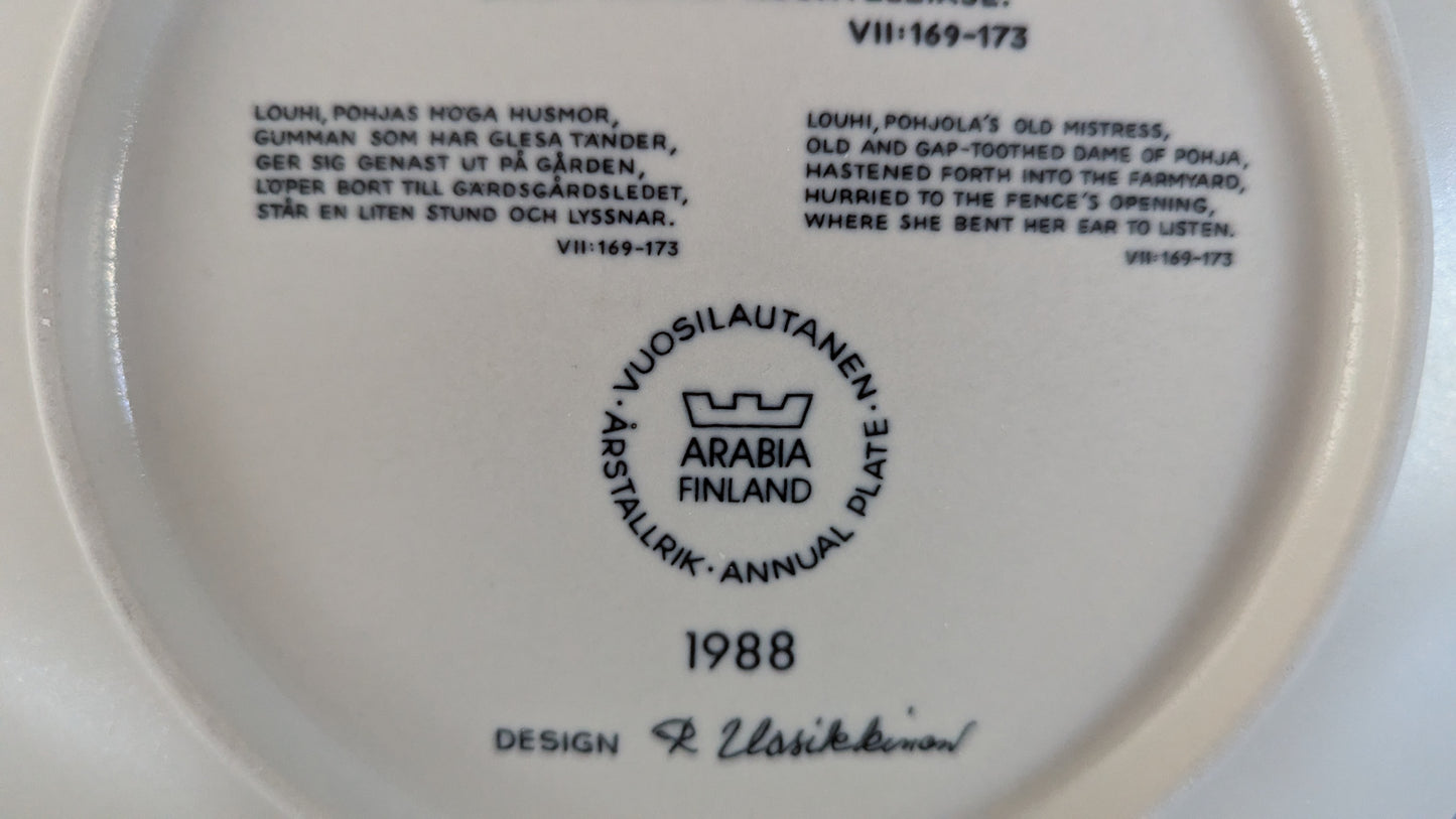 Arabia Kalevala Vuosilautanen 1988 (Raija Uosikkinen)
