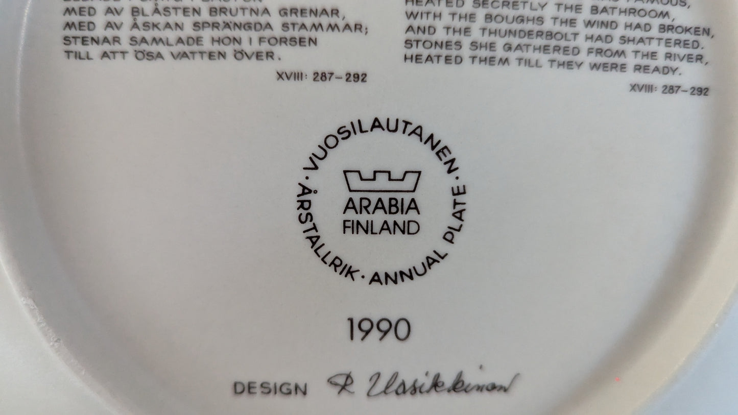 Arabia Kalevala Vuosilautanen 1990 (Raija Uosikkinen)