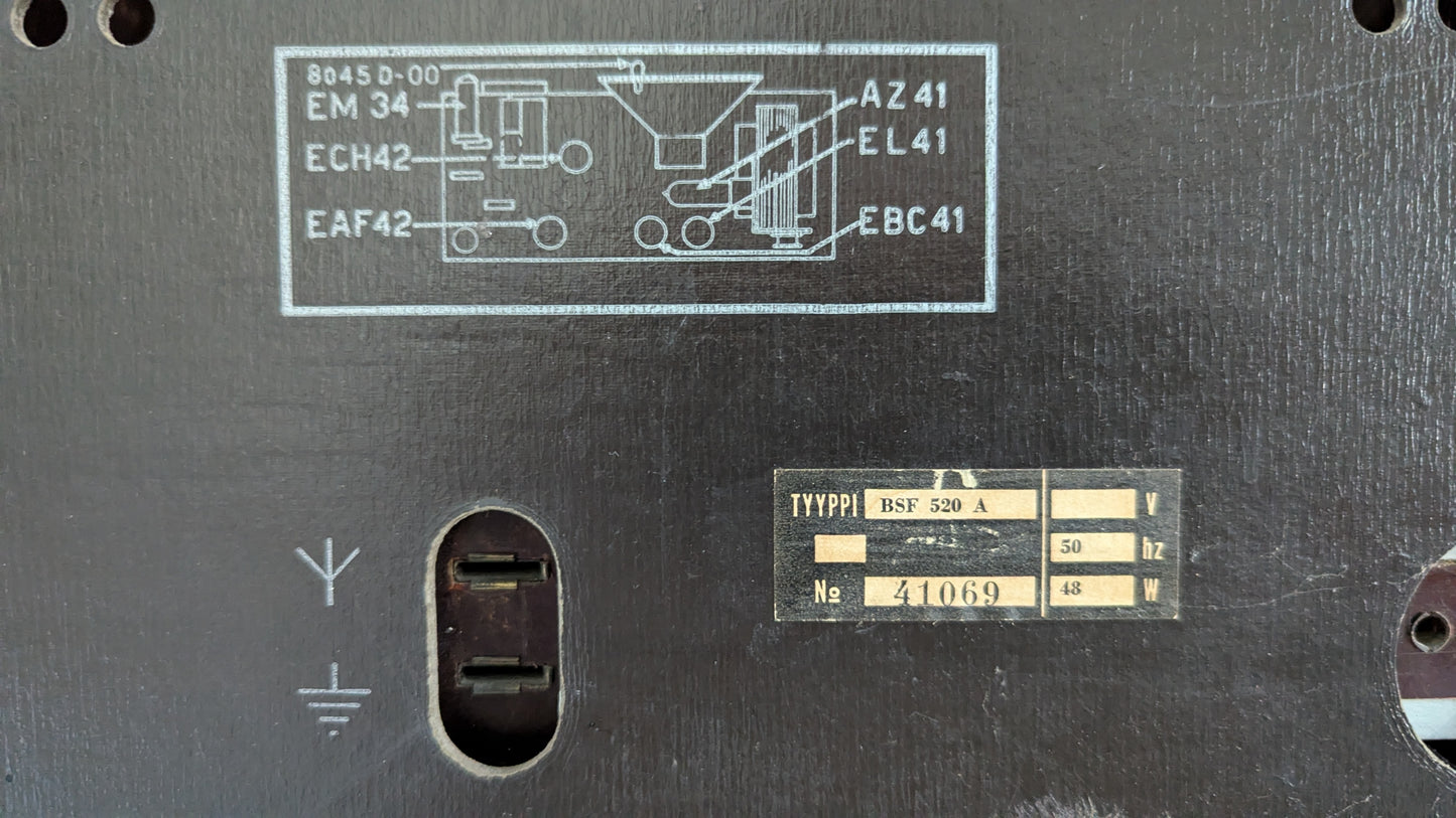 Philips BSF 520 A Putkiradio (1952)