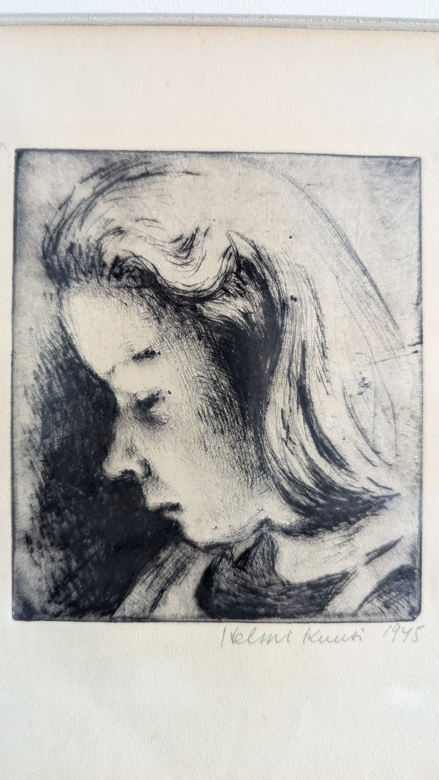 Helmi Kuusi - Signeerattu Etsaus (1945)
