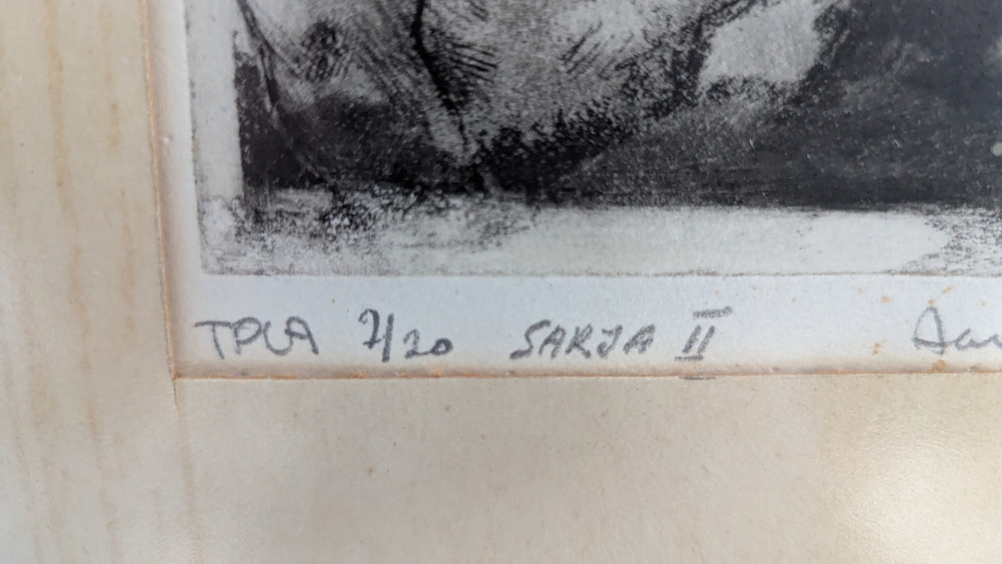 Aaro Matinlauri - Sarja II (Signeerattu Grafiikka 1974)