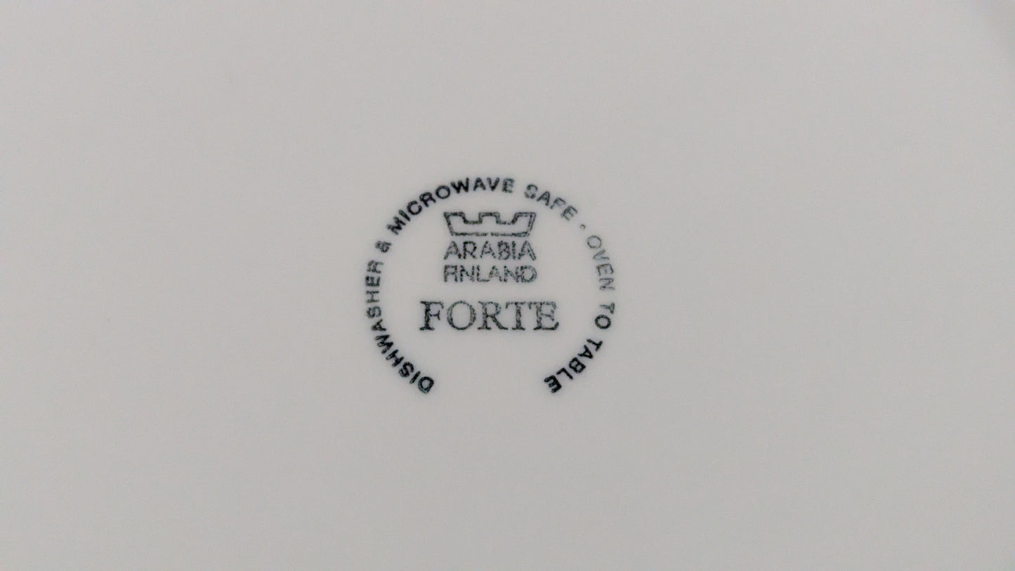 Arabia Forte Siniraita Ruokalautanen (10kpl, 1985-1991, Jussi Ahola)