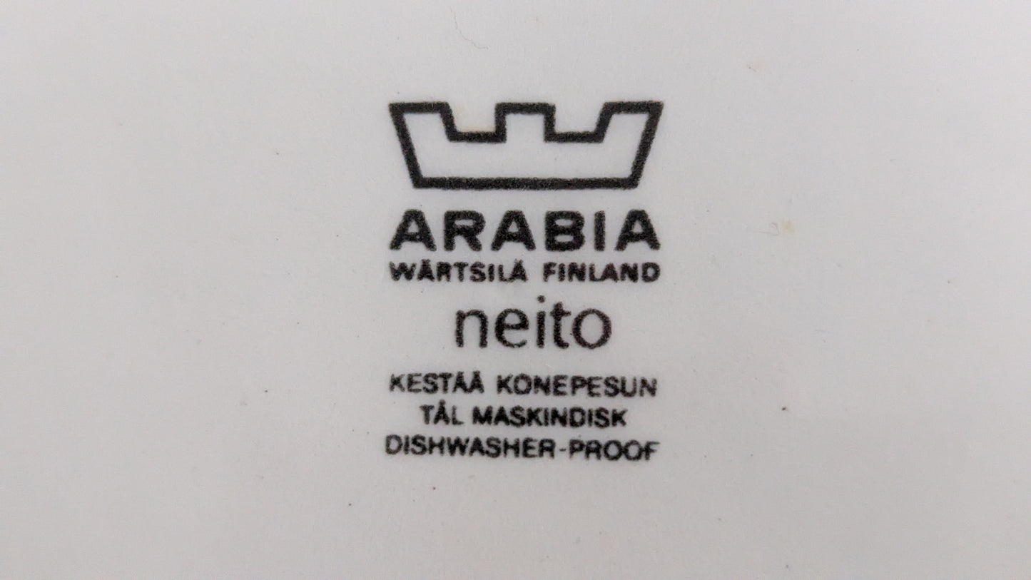 Arabia Neito Leivoslautanen / Leipälautanen (4kpl, 1971-1975)