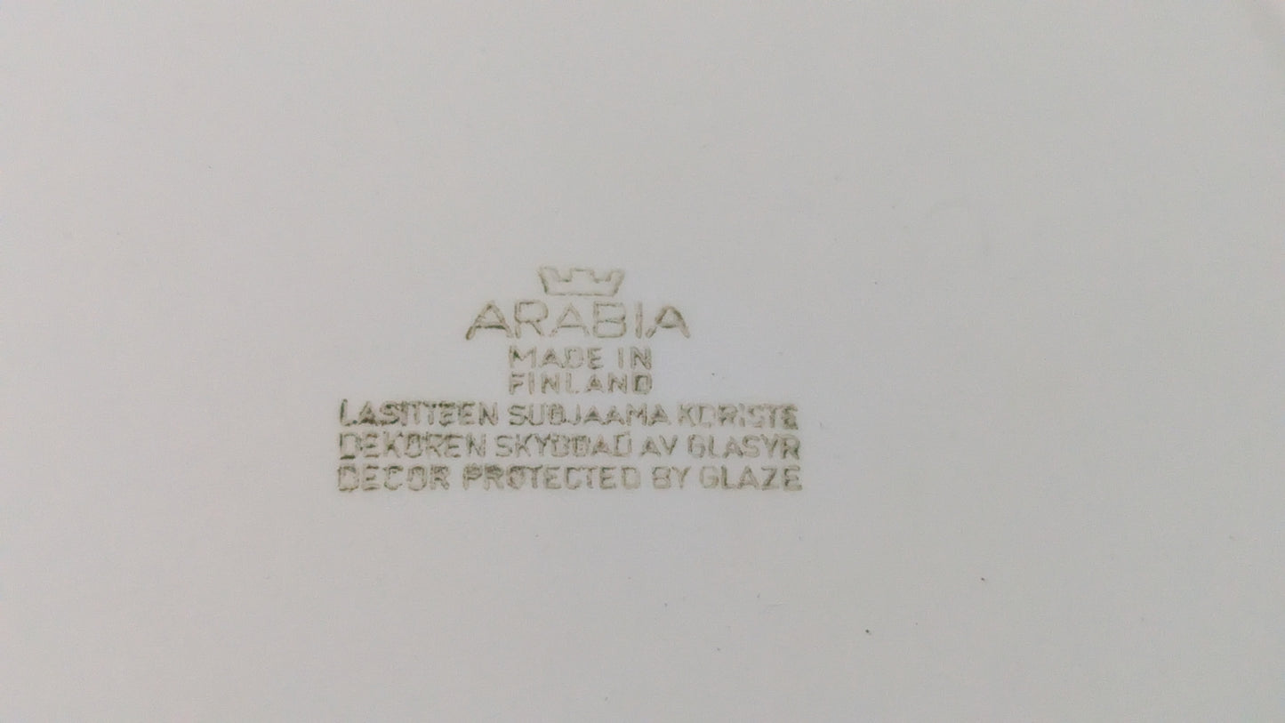 Arabia Myrtti Leivoslautanen / Leipälautanen (11kpl, 1964-1974, Kaarina Aho)