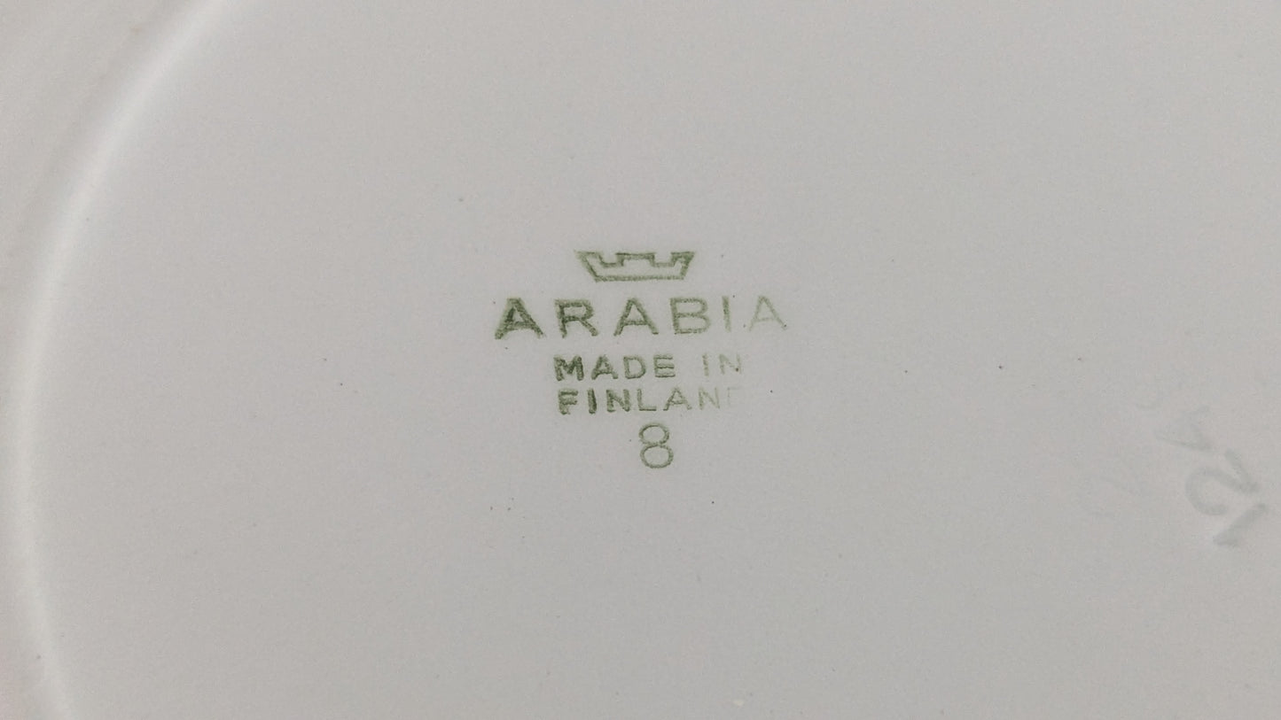 Arabia Lotta Salaattilautanen / Alkuruokalautanen (10kpl, 1942-1954)