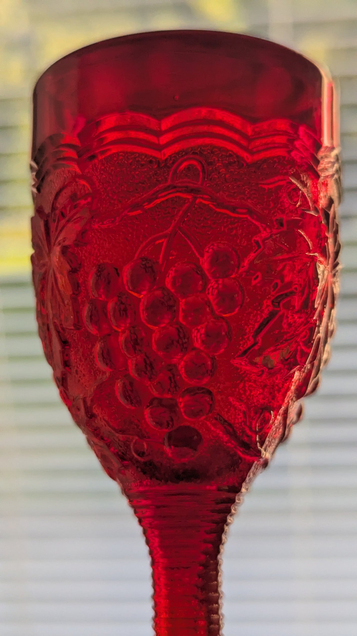 Imperial Glass - Grape Ruby Liköörilasi (3kpl, 1950-1960-luku)