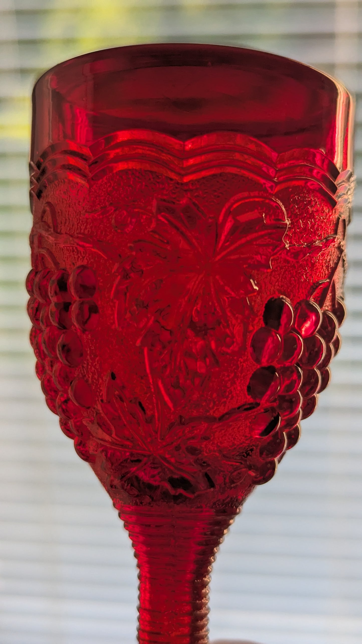 Imperial Glass - Grape Ruby Liköörilasi (3kpl, 1950-1960-luku)