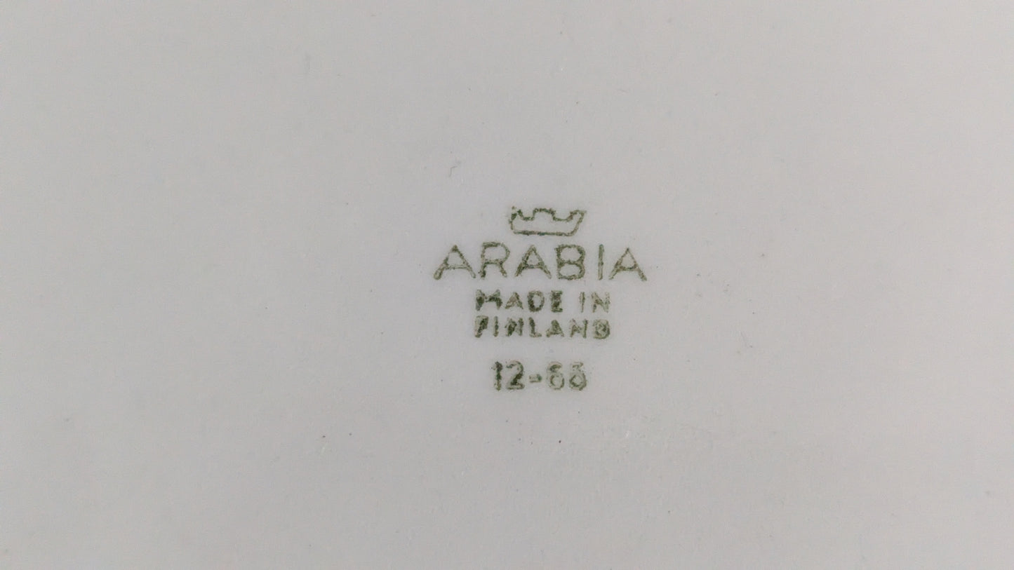 Arabia Rio Tarjoilulautanen / Kakkulautanen (1965-1974, Raija Uosikkinen)