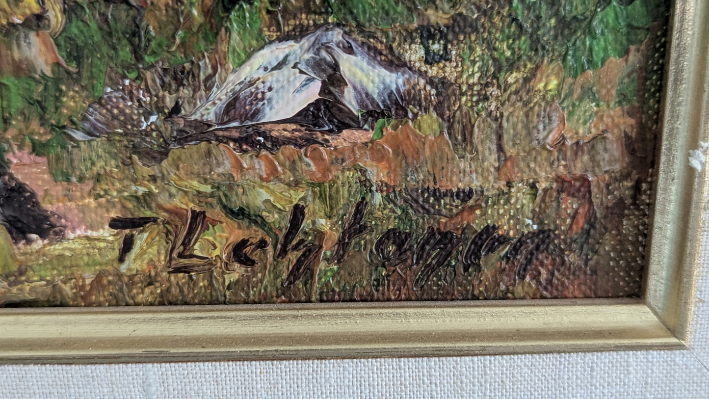 T.Lehtonen - Maisema (Signeerattu Öljyvärimaalaus)