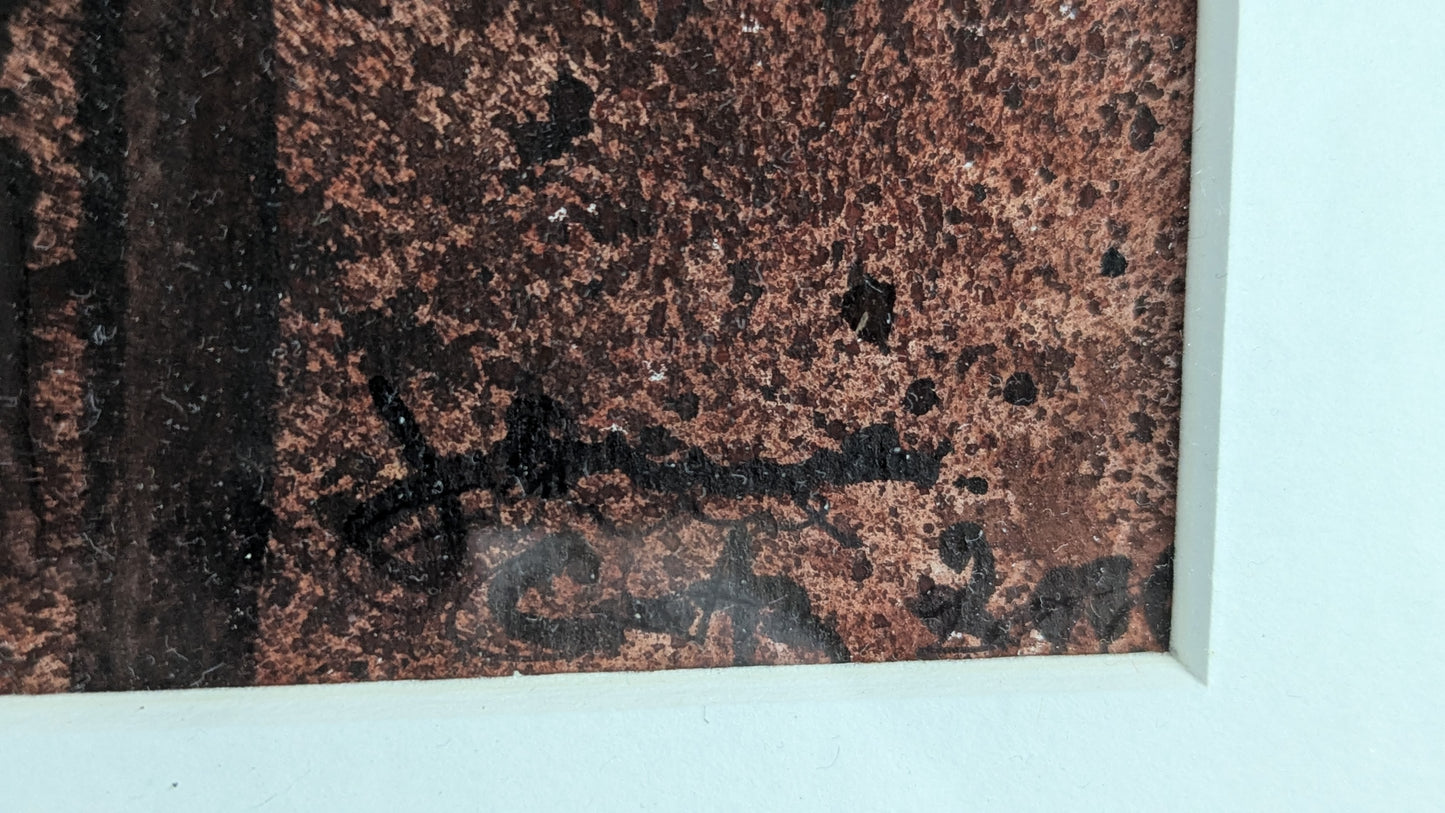 Johanna Cedercreutz - Signeerattu Akvarellimaalaus (2006)