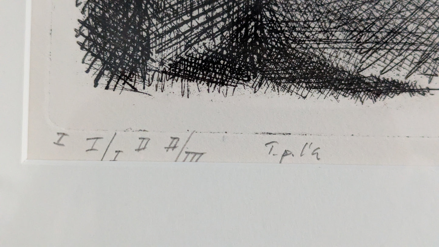 Simo Hannula - Signeerattu Grafiikka (1957)