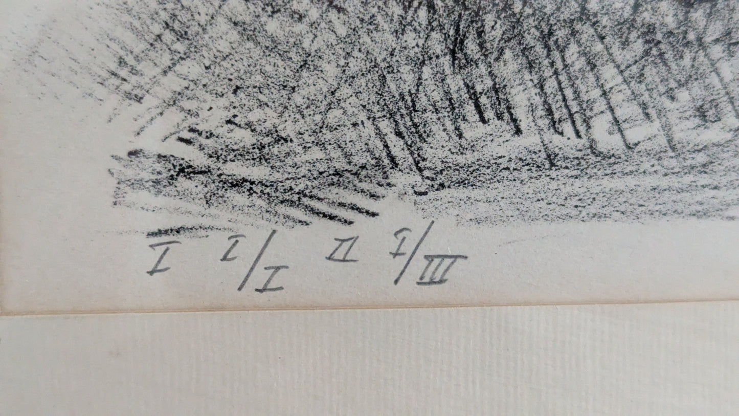 Simo Hannula - Signeerattu Grafiikka (1957)