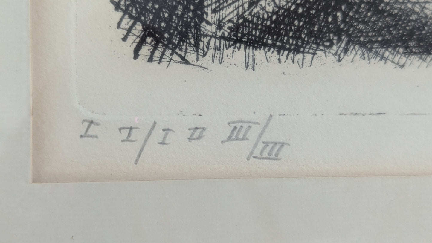Simo Hannula - Signeerattu Grafiikka (1957)