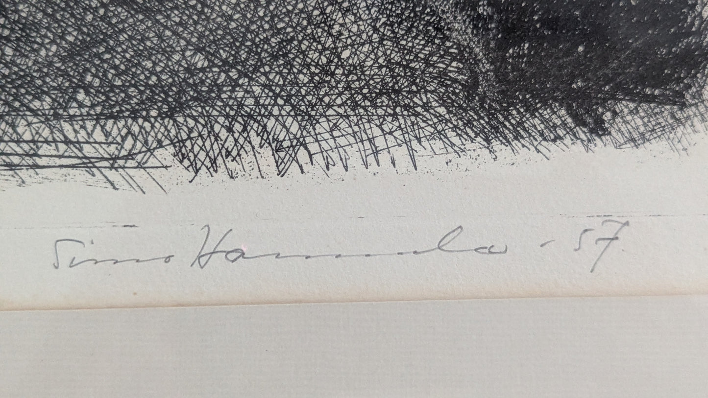 Simo Hannula - Signeerattu Grafiikka (1957)