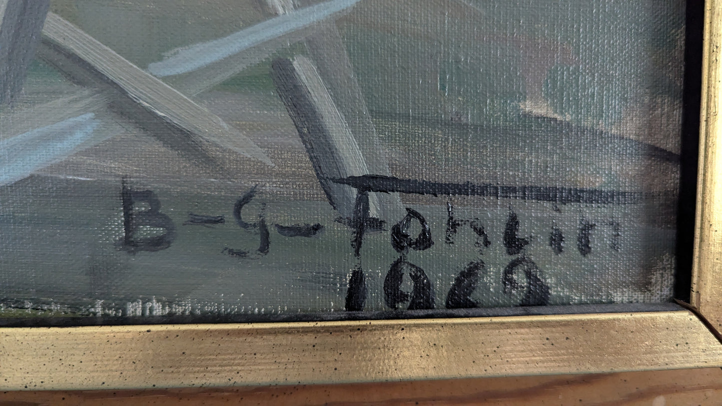 Bror Gösta Fohlin - Signeerattu Öljyvärimaalaus (1969)