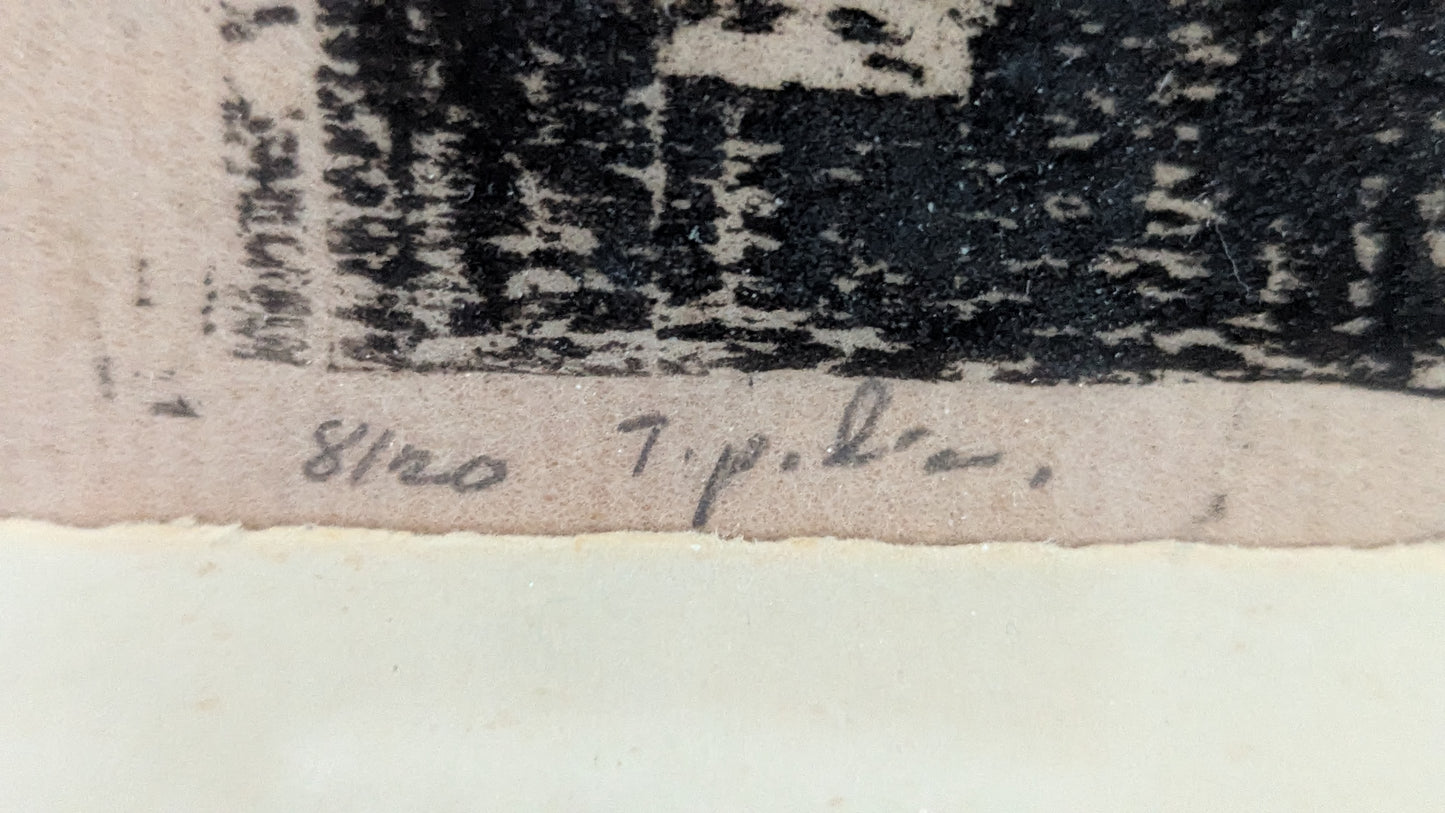Hilkka Silvekoski - Signeerattu Puupiirros (1956)