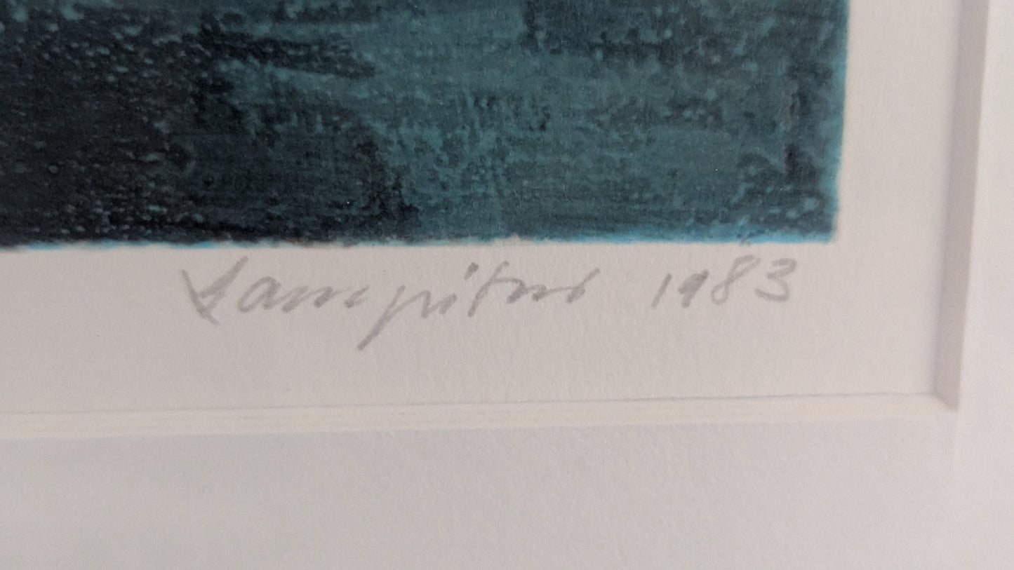 Antti Lampisuo - Sisilialainen Ikkuna (Signeerattu Grafiikka 1983)