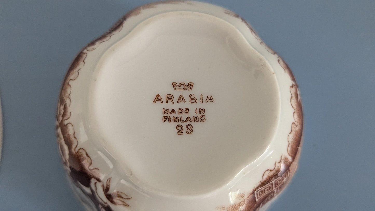 Arabia Singapore Kahviastiasto Neljälle Hengelle (8-osaa, 1926-1974)
