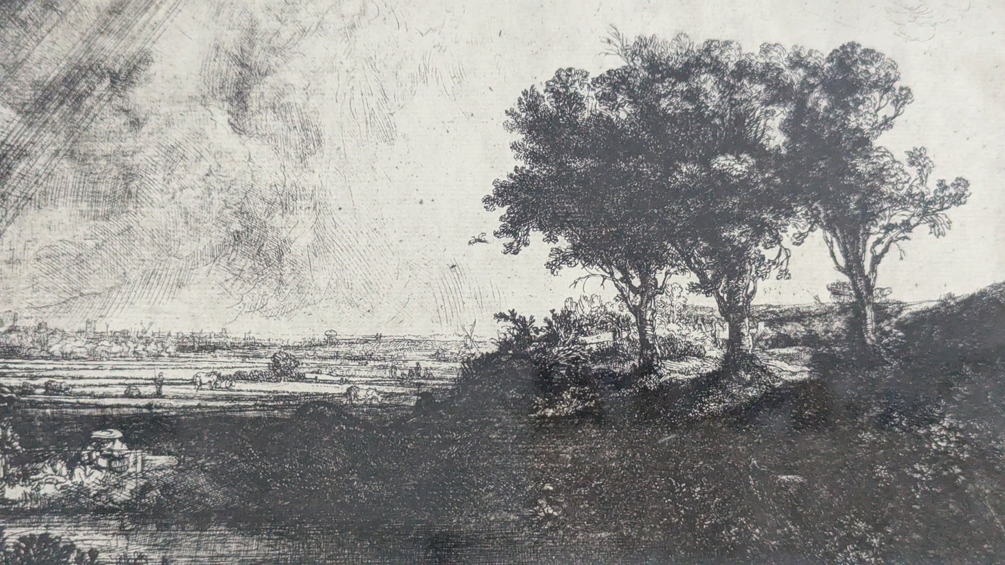 Rembrandt van Rijn - Kolme Puuta / The Three Trees (Fotogravyyri)
