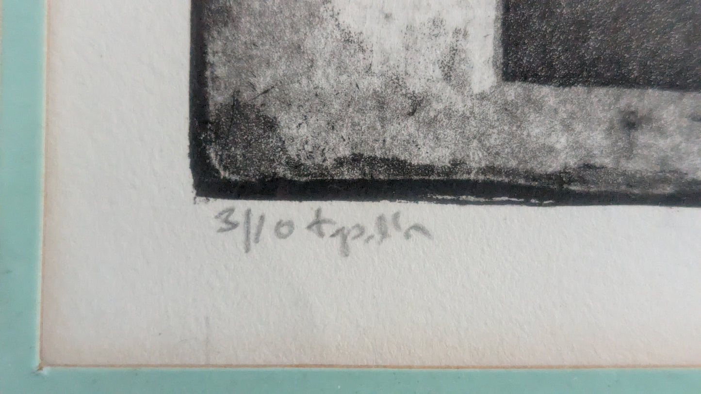 Erkki Sakari Heinonen Yleiseurooppalainen Kamarilaulaja (Sign. Etsaus 1968)