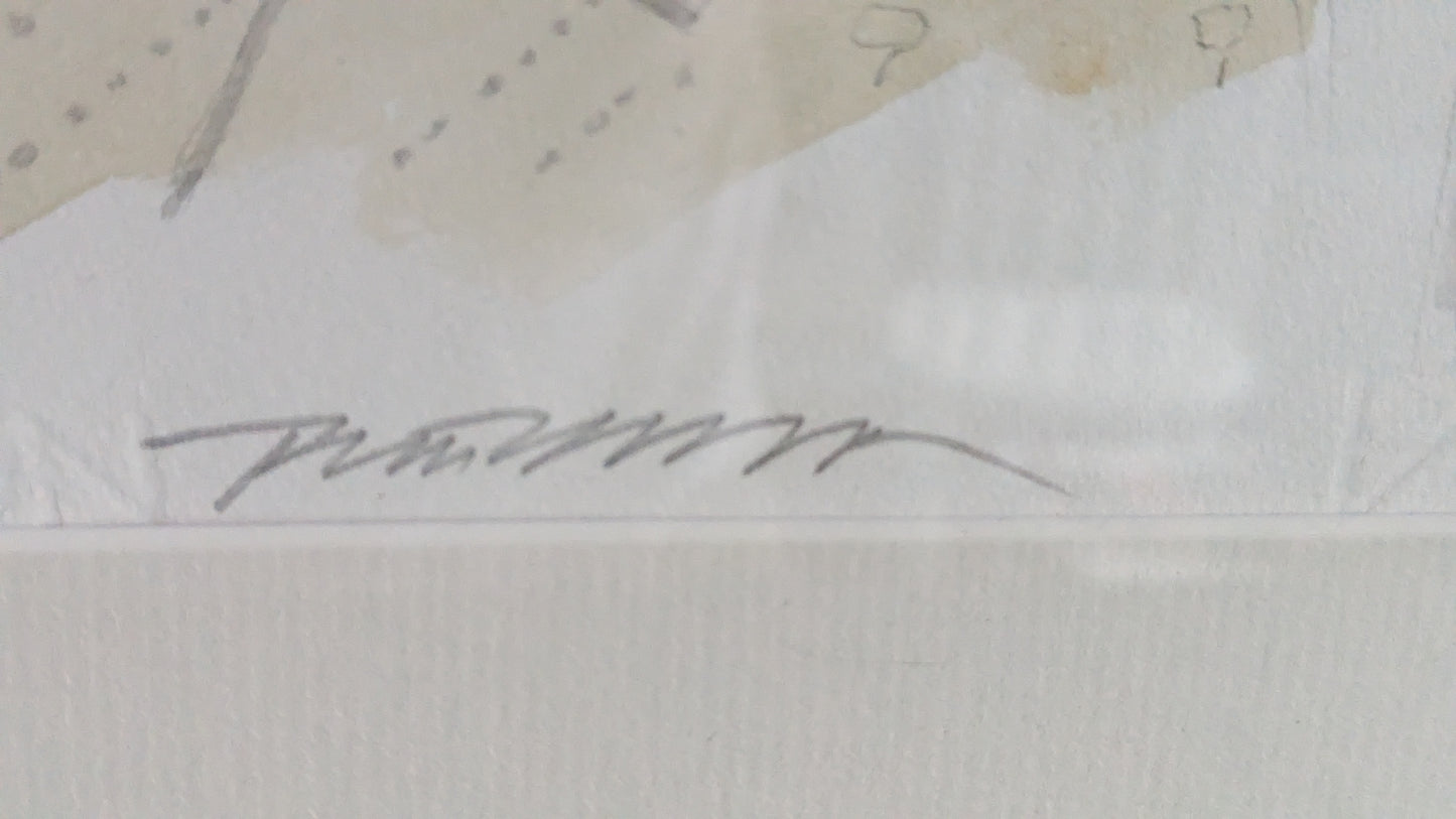 Raimo Kanerva - Huittinen (Signeerattu Akvarellimaalaus)