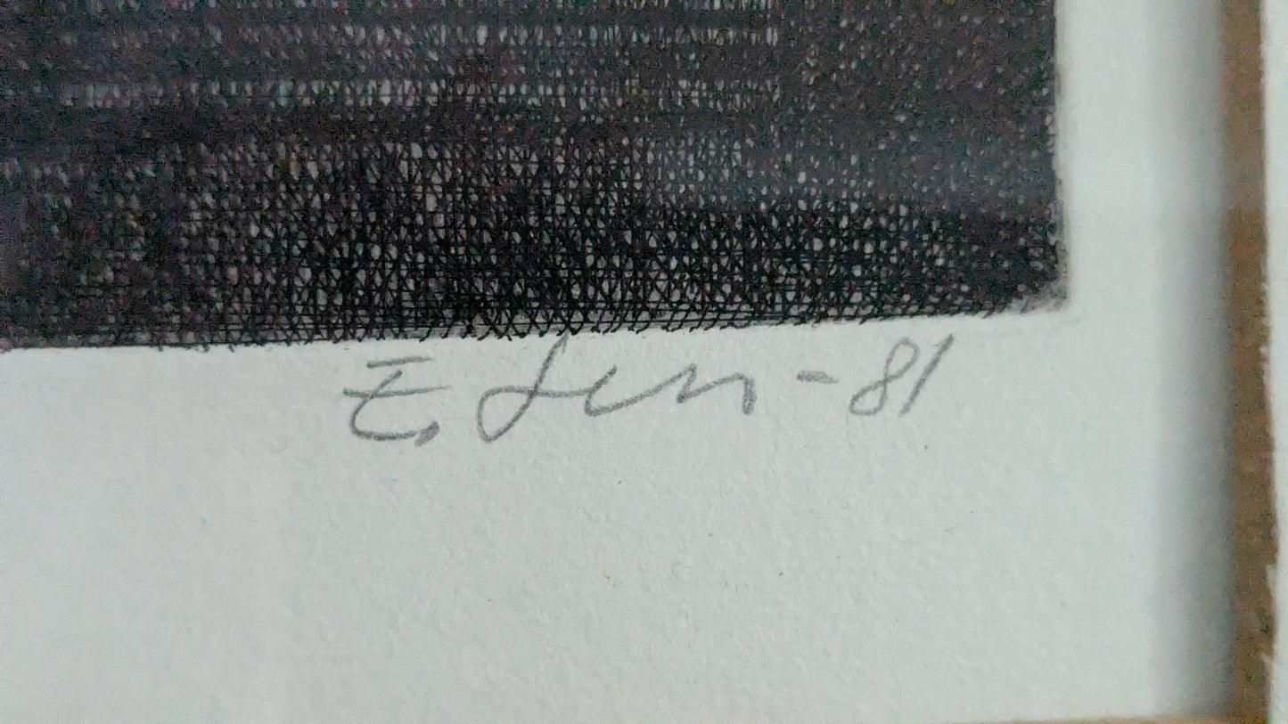 Einari Levo - Avoin Ikkuna (Signeerattu Etsaus 1981)