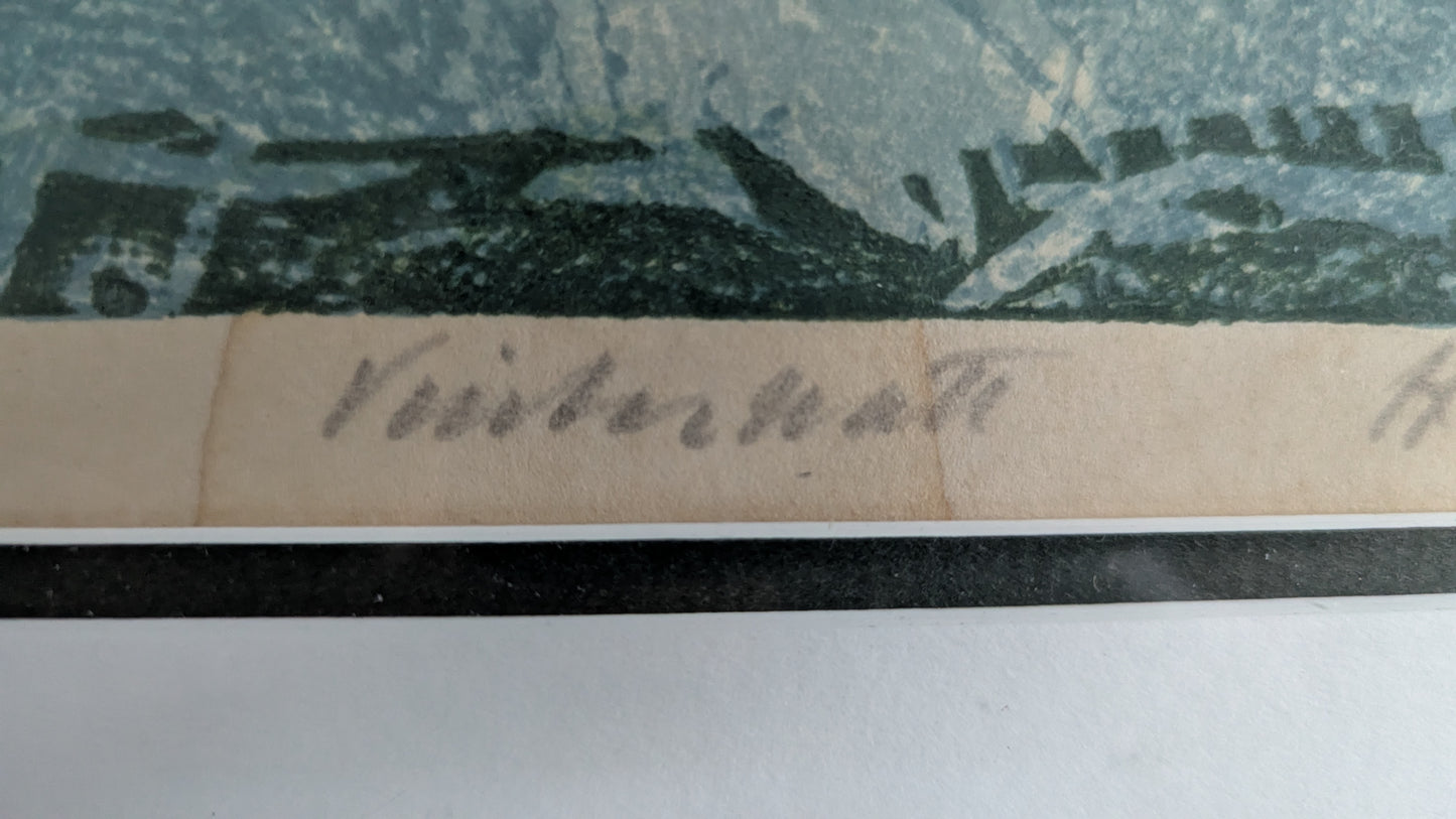 Hans Kajtorp - Vinternatt / Talviyö (Signeerattu Litografia 1968)