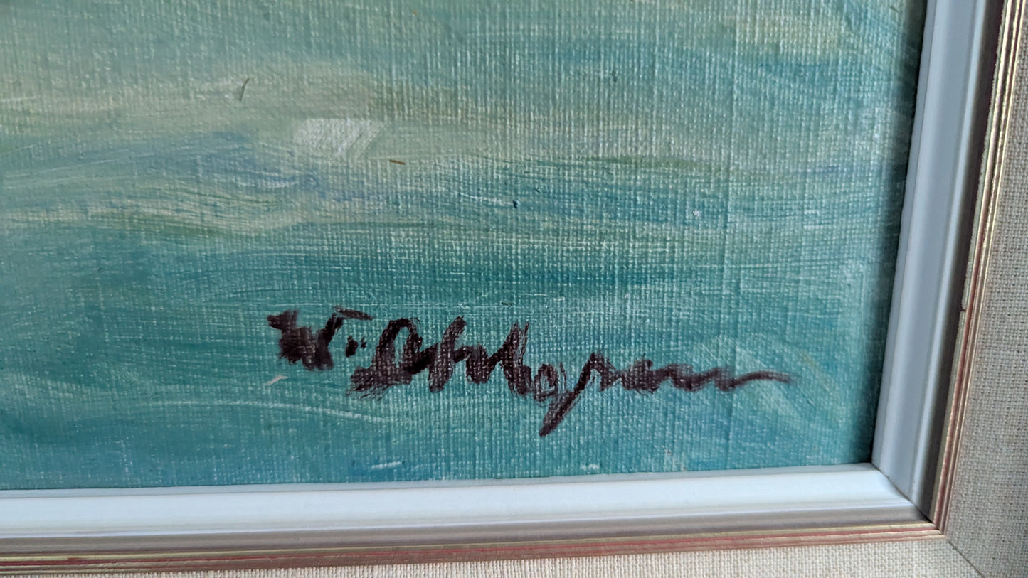 William Ahlgren - Pitkäsilta Helsinki (Signeerattu Öljyvärimaalaus)