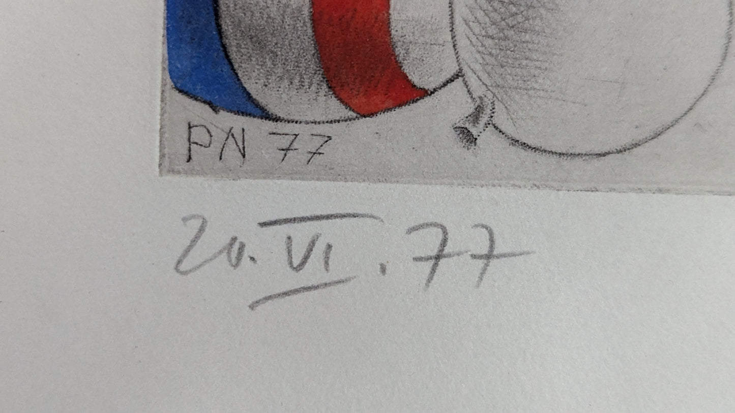 Peter Nagel - Signeerattu Grafiikka (1977)
