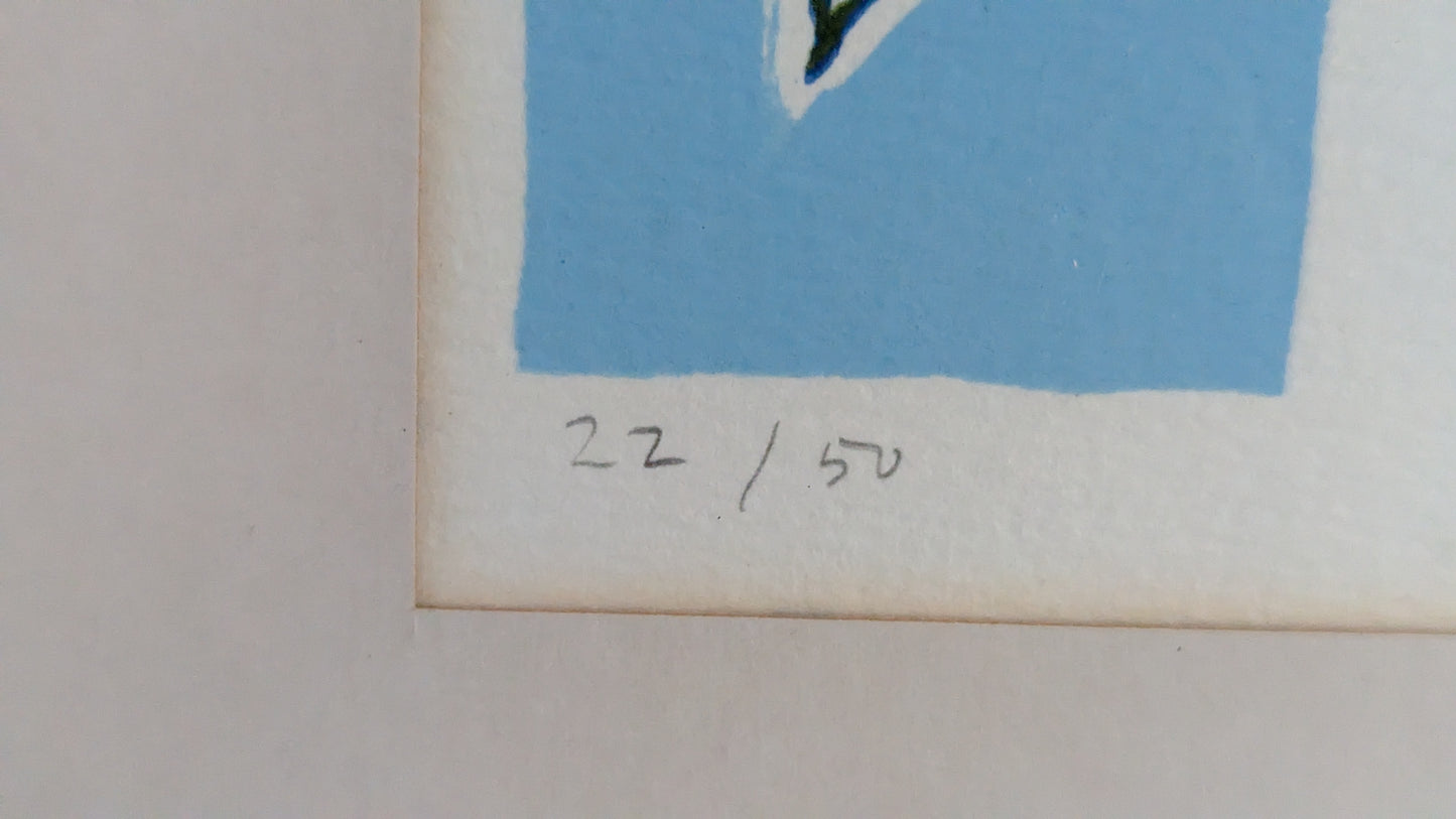 Ipi Kärki - Orkidea (Signeerattu Grafiikka 1983)