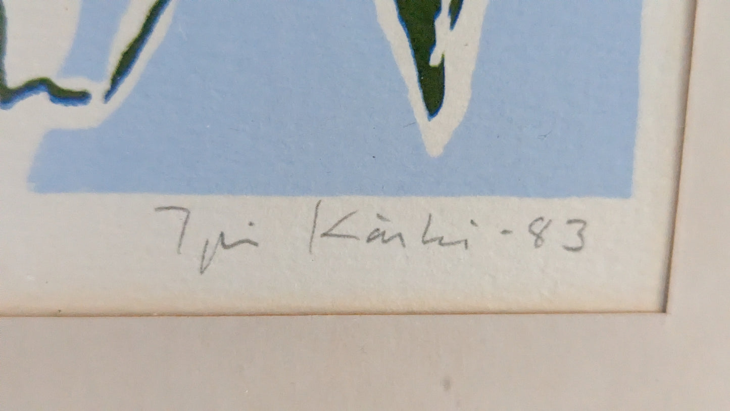 Ipi Kärki - Orkidea (Signeerattu Grafiikka 1983)