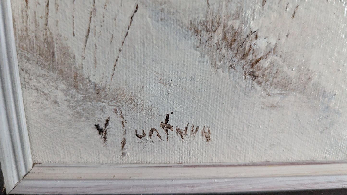 Väinö Juntura - Signeerattu Öljyvärimaalaus