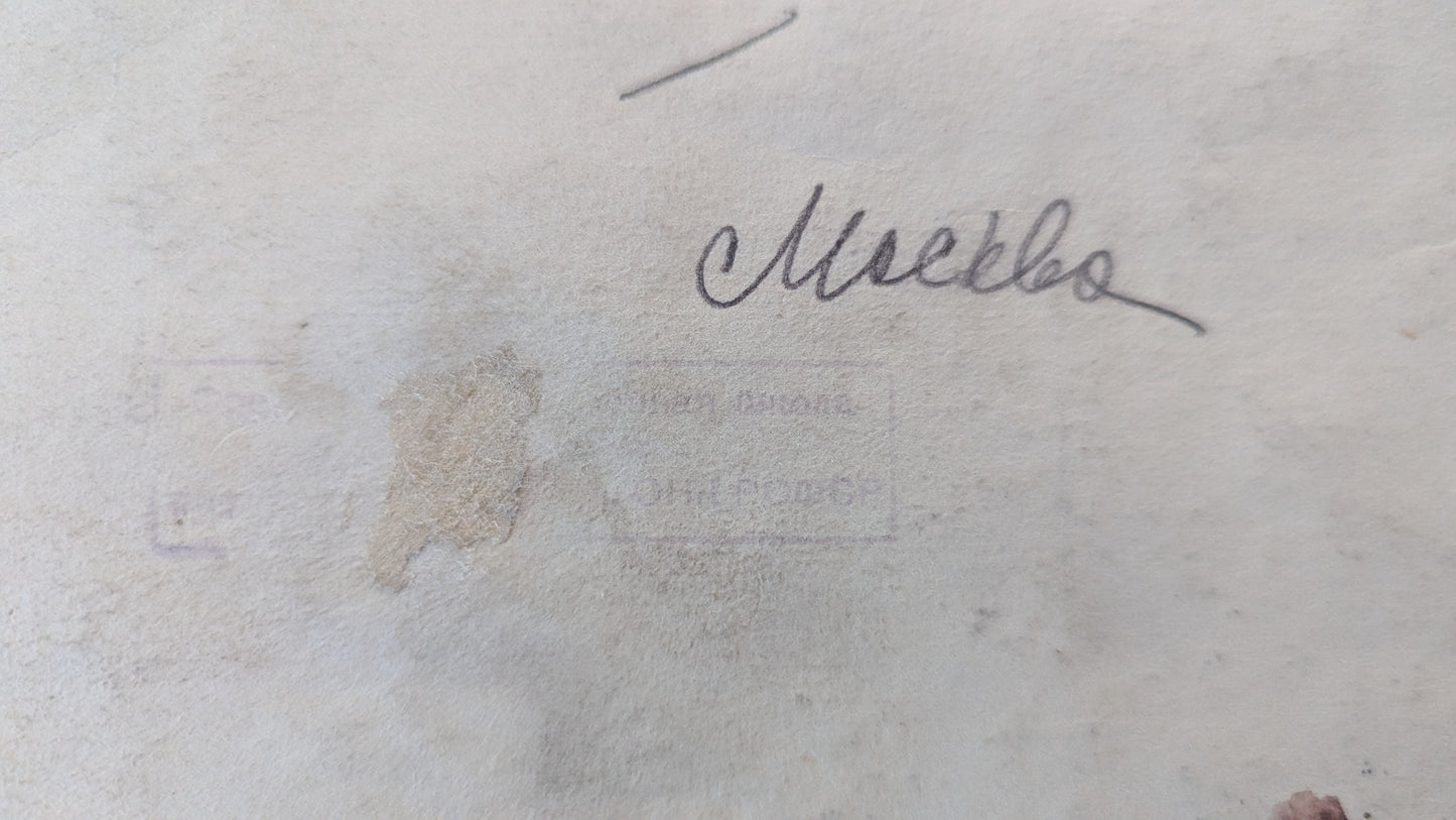 Babushkin - Kevät (Signeerattu Akvarellimaalaus 1949)