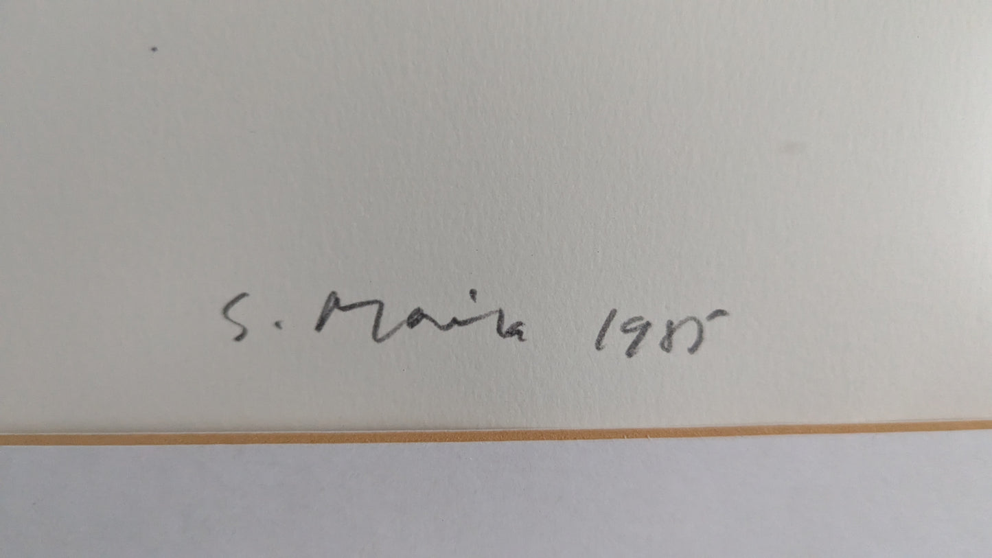 Sakari Marila - Signeerattu Grafiikka Sarjasta Almanakka (1985)