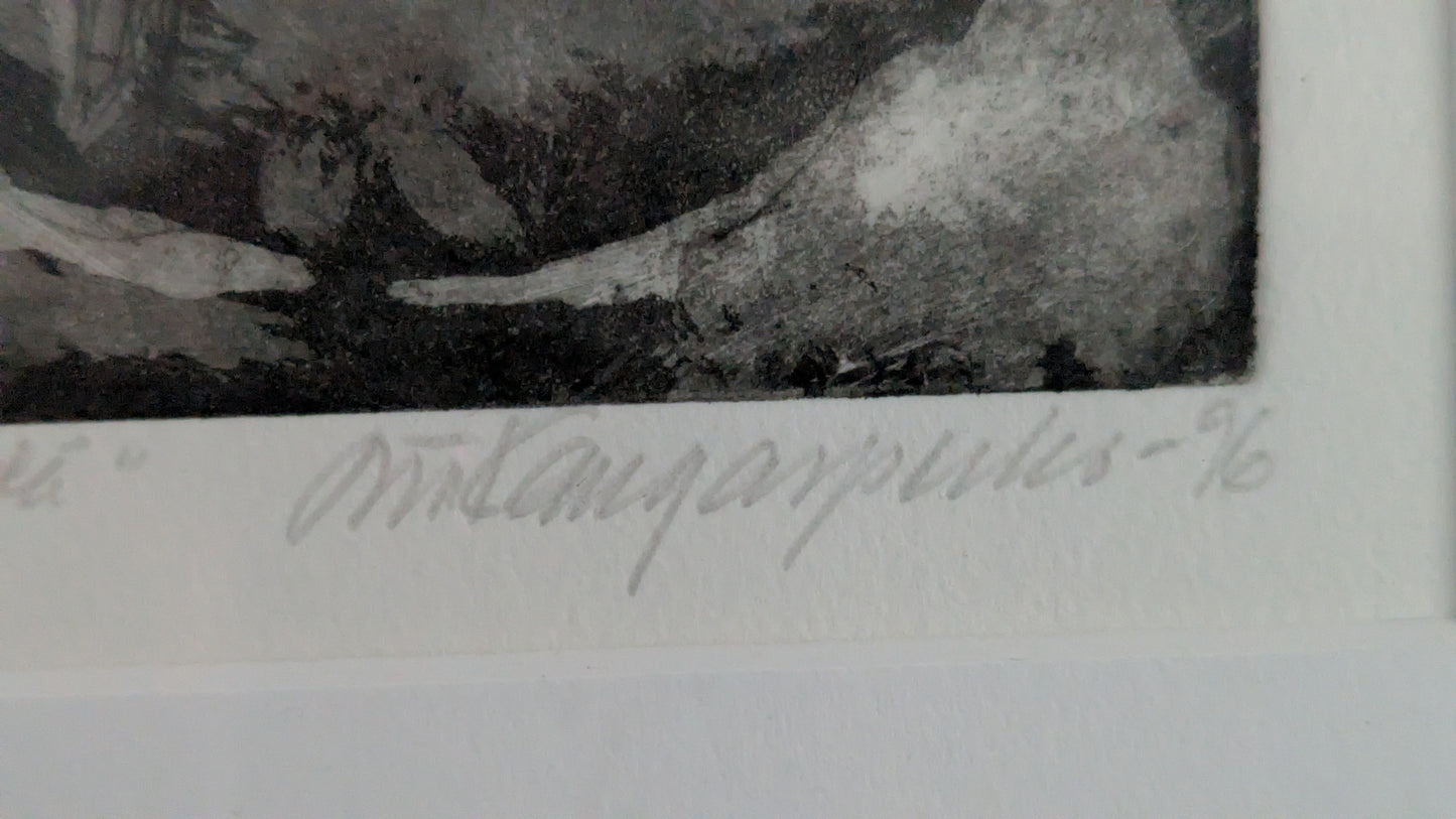 Liisa Kangasperko - Kirkkojärveä (Hamina, Signeerattu Etsaus 1996)