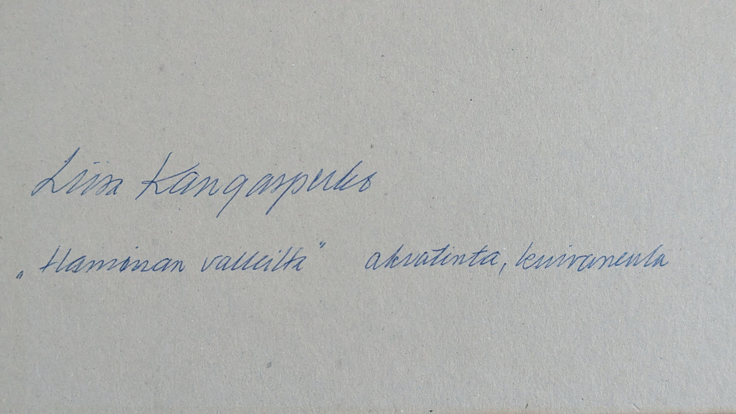 Liisa Kangasperko - Kirkkojärveä (Hamina, Signeerattu Etsaus 1996)
