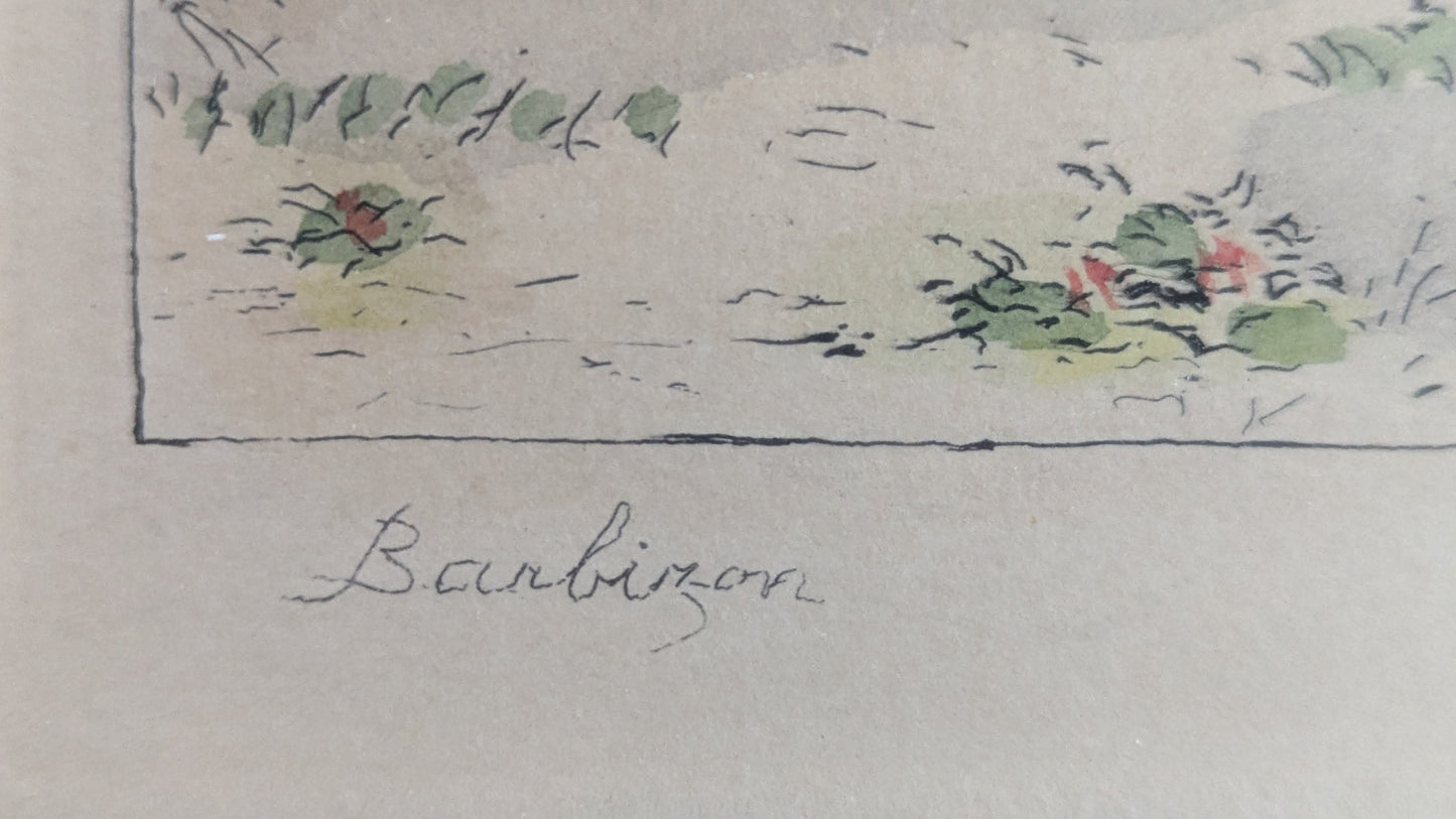 Marcel Jacque - Barbizon (Signeerattu Etsaus)