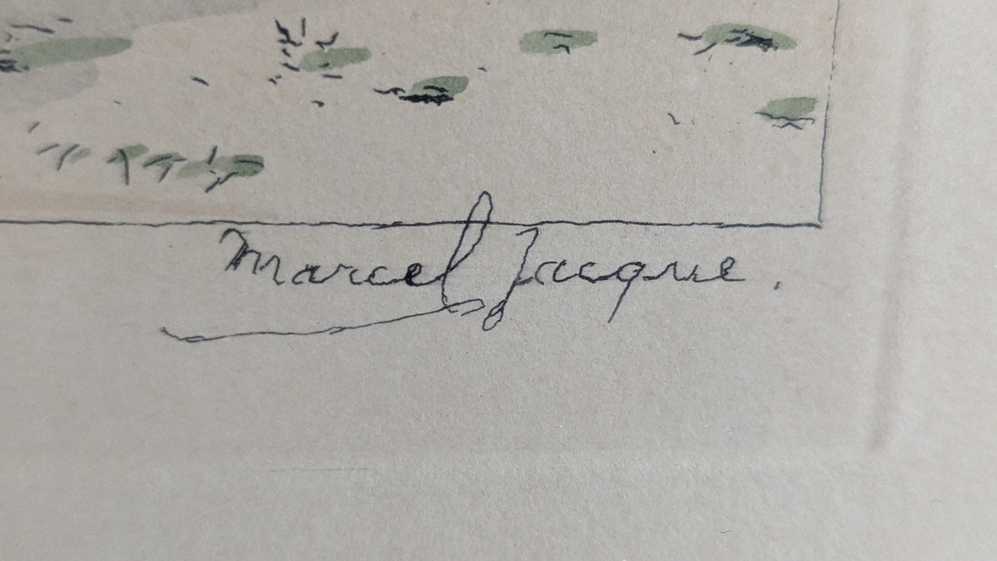 Marcel Jacque - Barbizon (Signeerattu Etsaus)