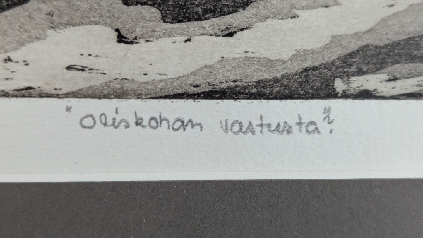 Jorma Hakala - Oliskohan Vastusta? (Signeerattu Grafiikka 1990)
