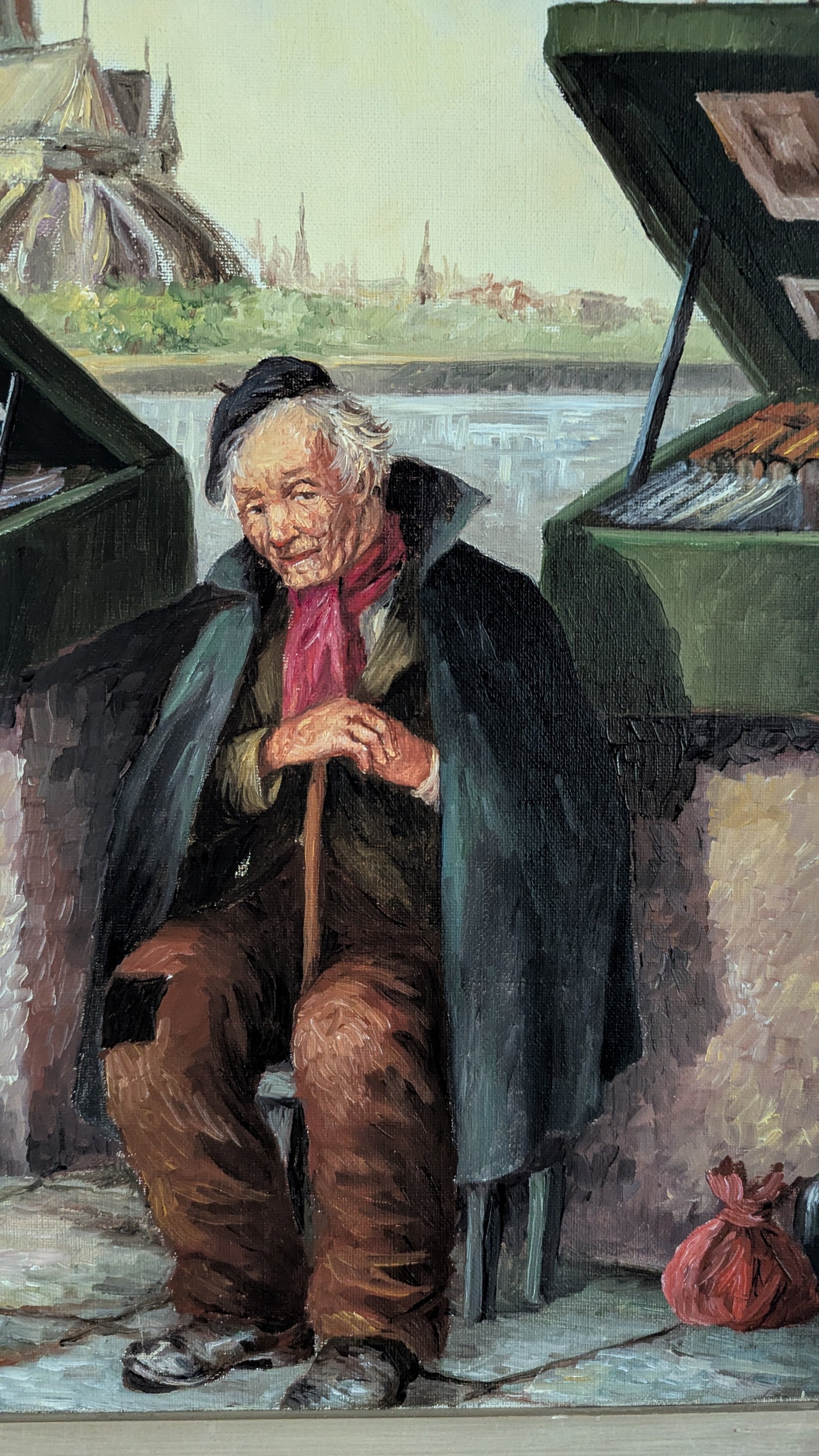 Leo Harjulehto - Pariisi (Signeerattu Öljyvärimaalaus 1951)