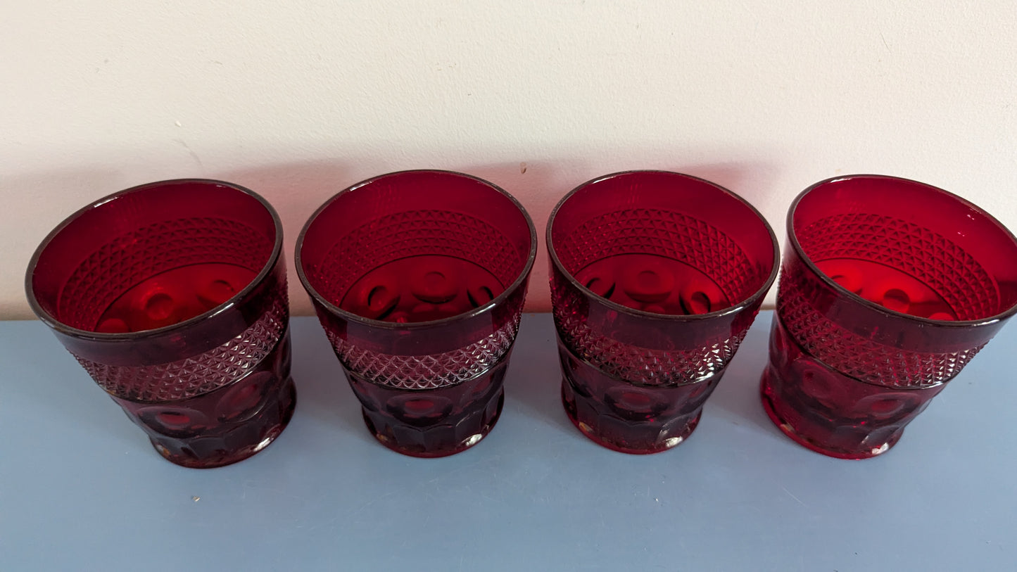 Kemple Glass - Old Sandwich Juomalasi (4kpl, 1960-luku)