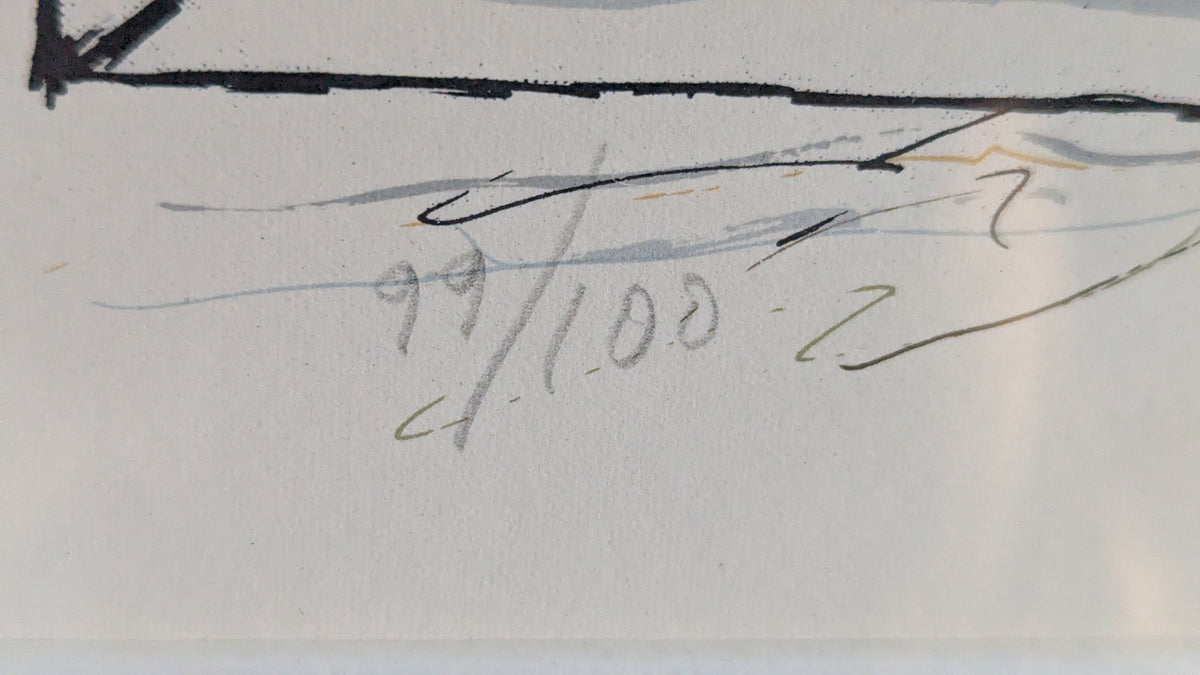Raimo Kanerva - Kotka (Signeerattu Kaupunkisarjan Grafiikka, 1988)