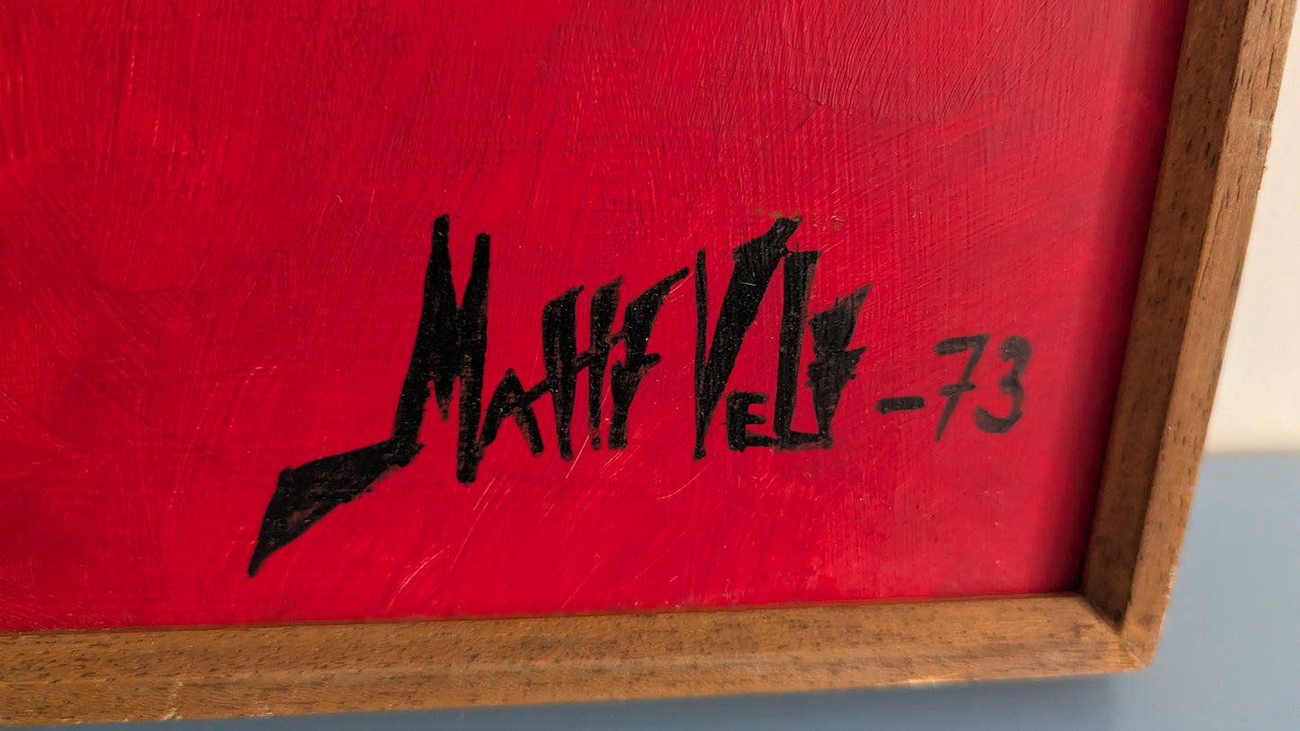 Matti Velt - Signeerattu Akryylimaalaus (1973)