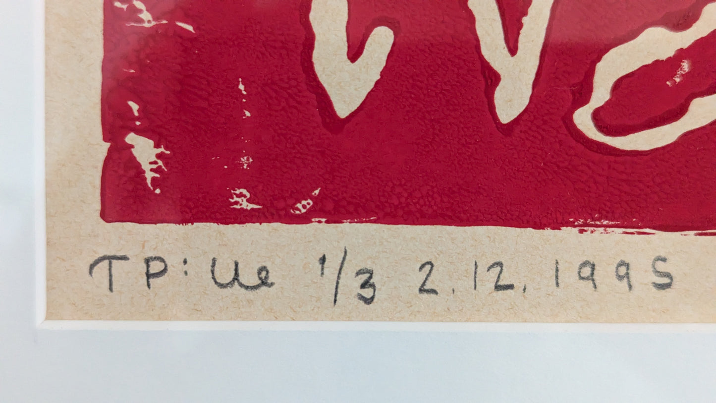 Emmi Wendelin - Signeerattu Linografia (1981)