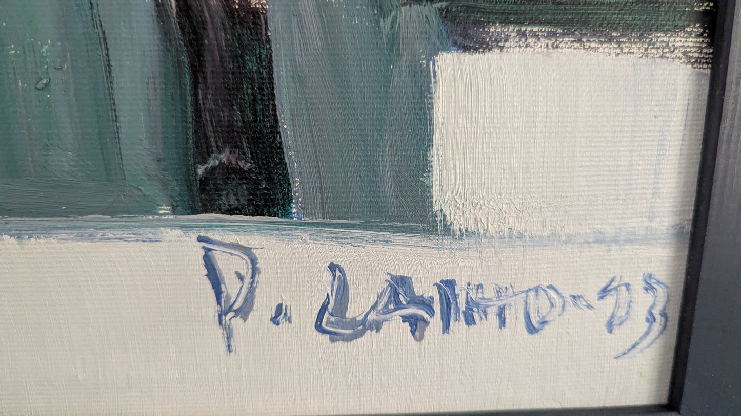 Pekka Laiho - Signeerattu Öljyvärimaalaus (1993)