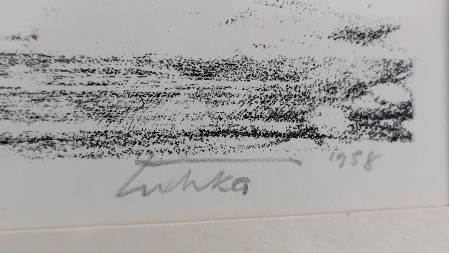 Aukusti Tuhka - Jyrävä (Signeerattu ja Numeroitu Litografia, 1958/1961)