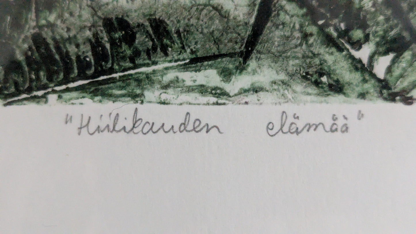 Marko Suomi - Hiilikauden Elämää (Signeerattu Grafiikka 1993)