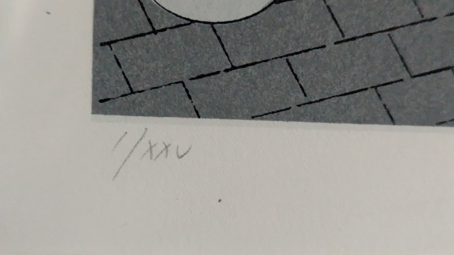 Raimo Huittinen - Tie Onneen (Signeerattu Grafiikka 1991)