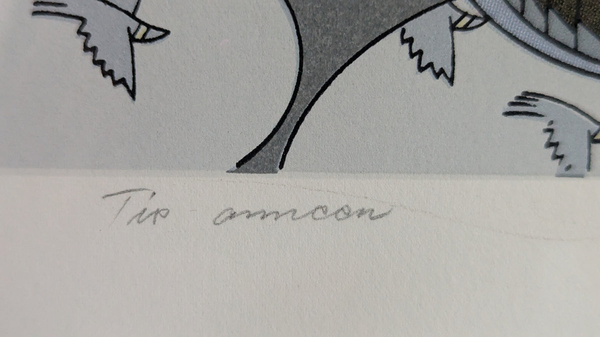 Raimo Huittinen - Tie Onneen (Signeerattu Grafiikka 1991)